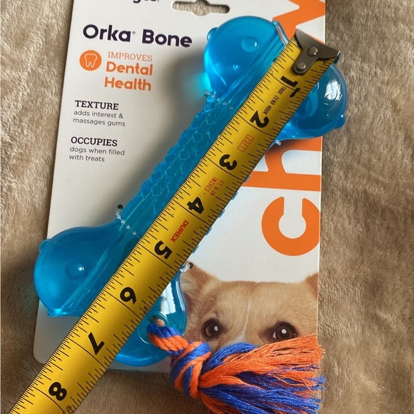 NWT Petstages Orka Bone Rubber bone dog chew toy - Picture 3 of 6